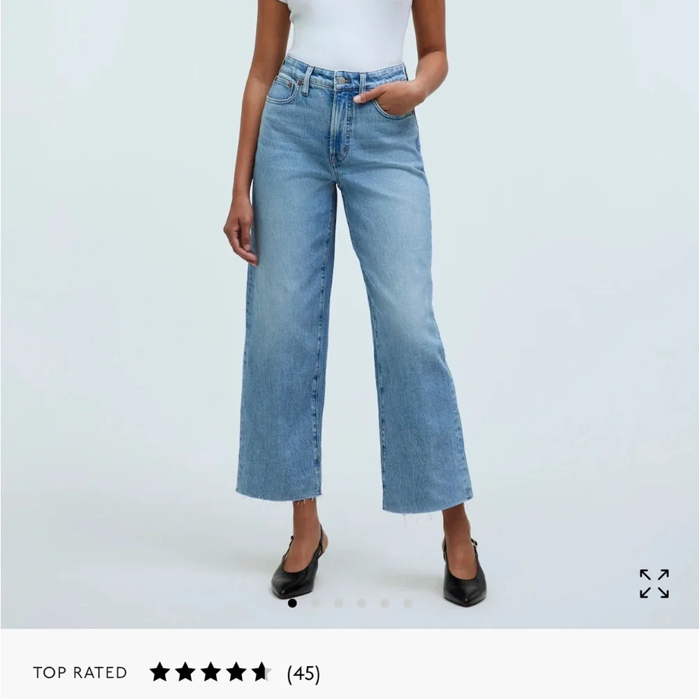Madewell: The Curvy Perfect Vintage Wide-Leg Crop Jean - Picture 2 of 11